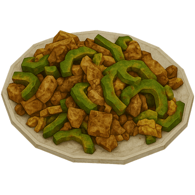 grandpa's chinese bitter melon (苦瓜炒肉, kǔ guā chǎo ròu)