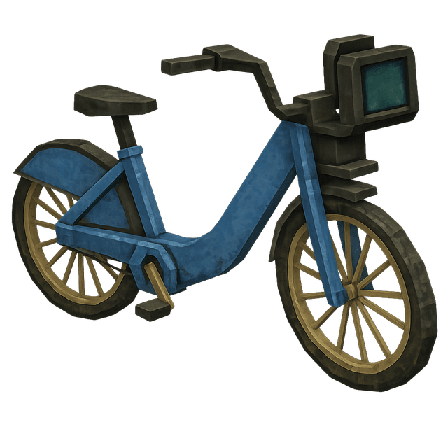 e-biking through a new city