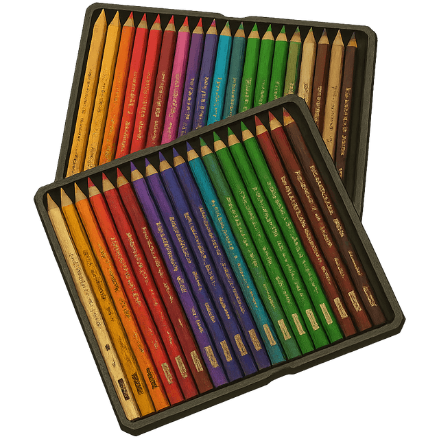 large sets of Prismacolor colored pencils (48+)